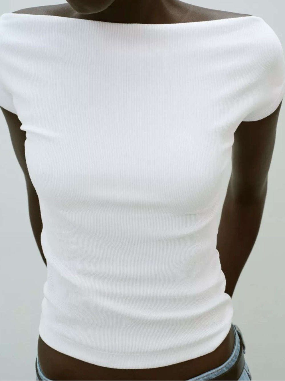 NWT ZARA BOAT NECK T-SHIRT